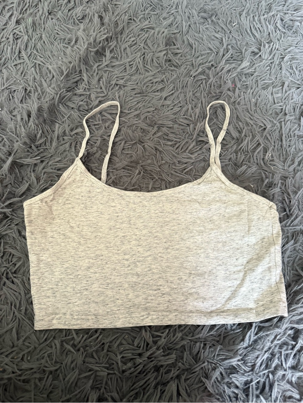 TNA Light Grey Spaghetti Strap Crop Camisole